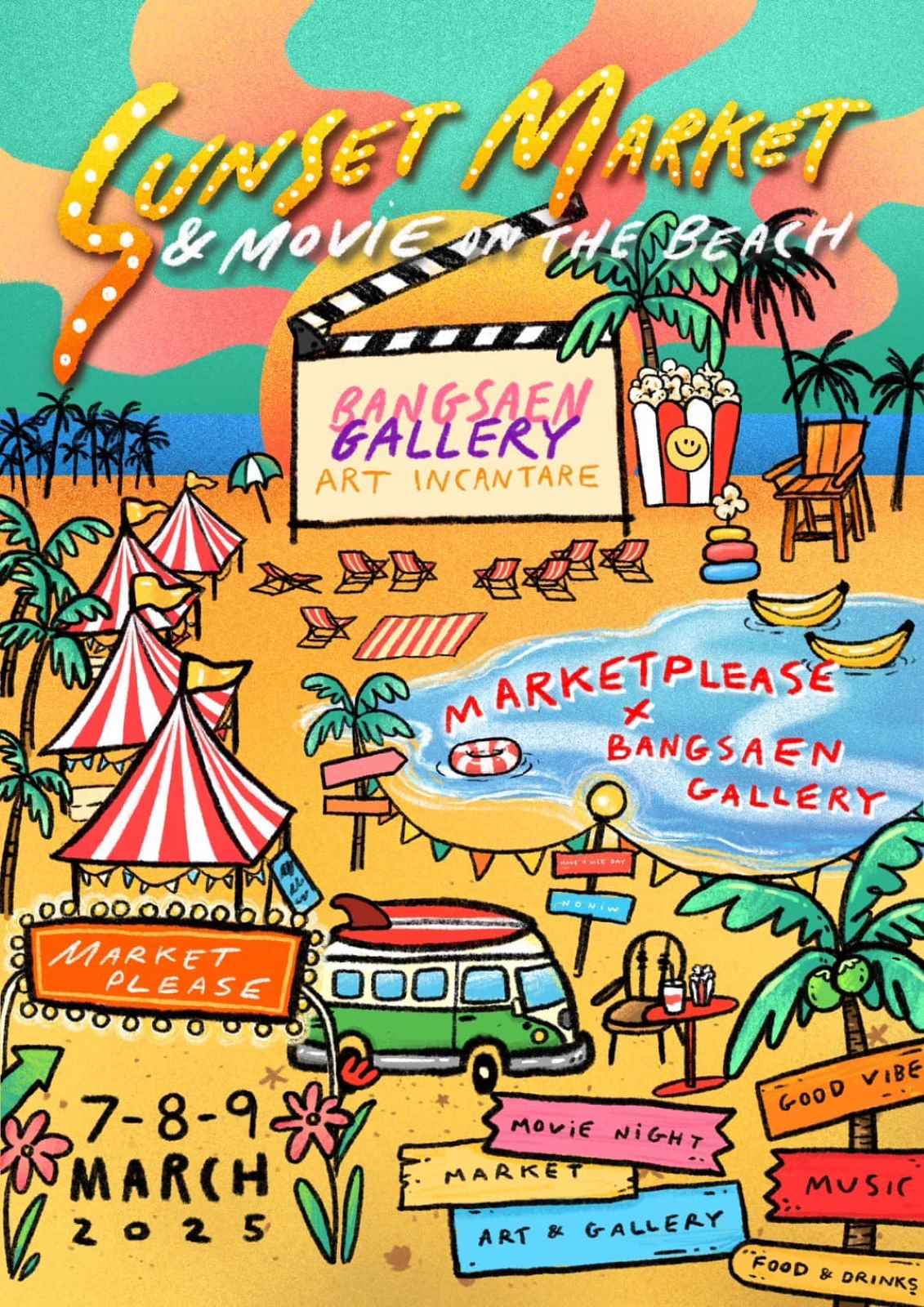 Sunset Market & Movies on the Beach